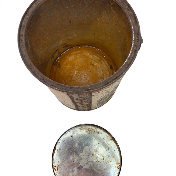 Vintage can with lid - Picture 3 of 8